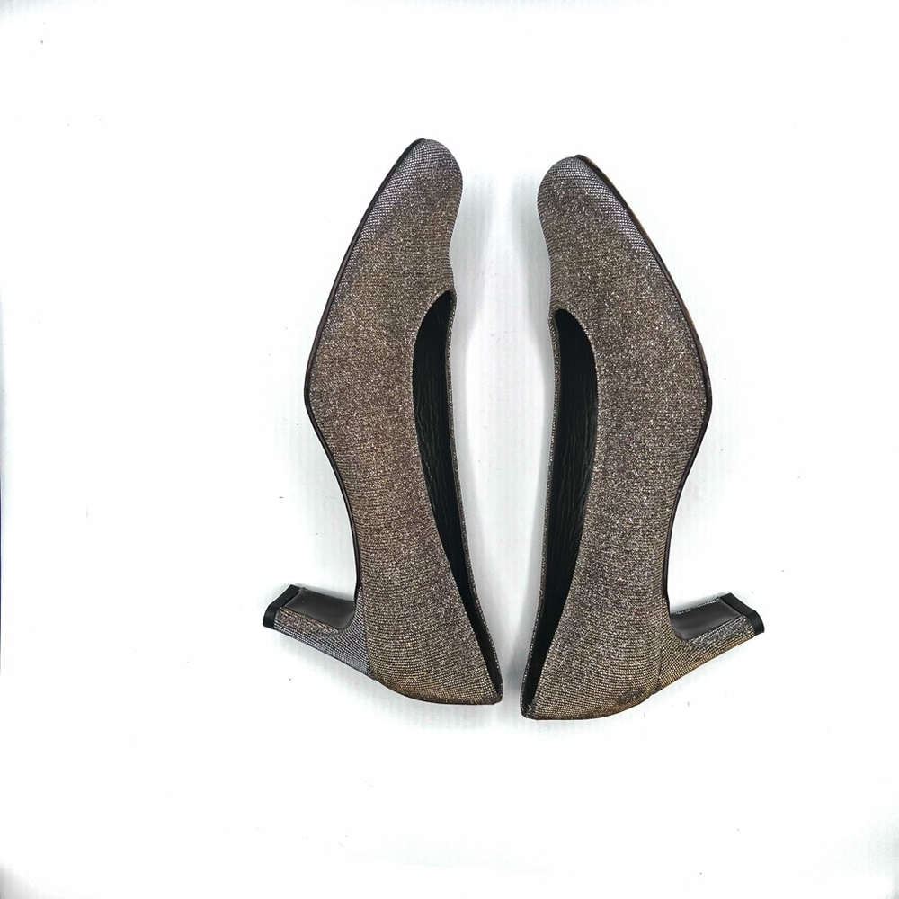 Women's Stuart Weitzman Heels Silver Size 7.6 - Picture 8 of 9